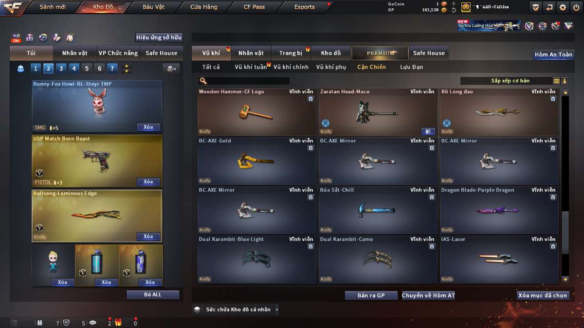 shop acc cf uy tin gia re